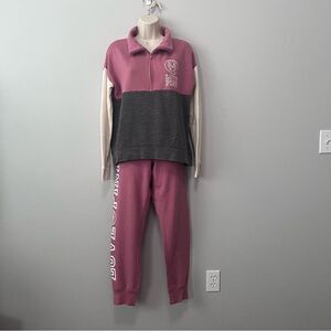 PINK Victoria's Secret 2-Piece Sweat Suit Size S/M